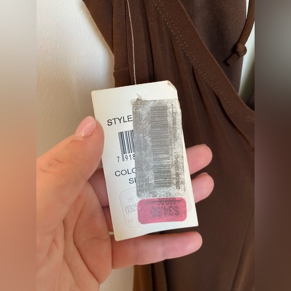 NWT Brown Boho Dress - Picture 7 of 9